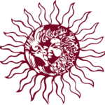 Gasthof Sonne Peissenberg Logo Sonne Rotviolett
