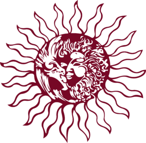Gasthof Sonne Peissenberg Logo Sonne Rotviolett